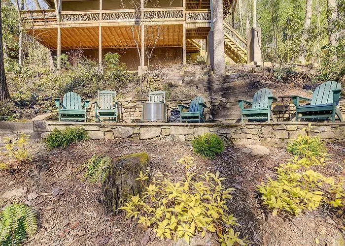 Lake Access + On-Site Creek: Lake Toxaway Home!